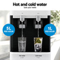 Devanti Water Cooler 2 Taps Bottom Loading Dispenser Chiller Filter