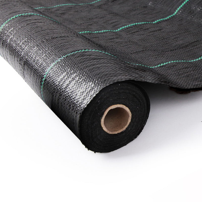 Instahut Weed Mat 0.915x100m Black Landscape Control