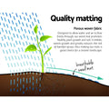 Instahut Weed Mat 0.915x50m Black Plant Control
