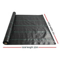 Instahut 2x50m Weed Mat 110GSM Weed Control Garden Plant