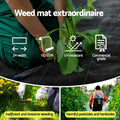 Instahut 2x50m Weed Mat 110GSM Weed Control Garden Plant