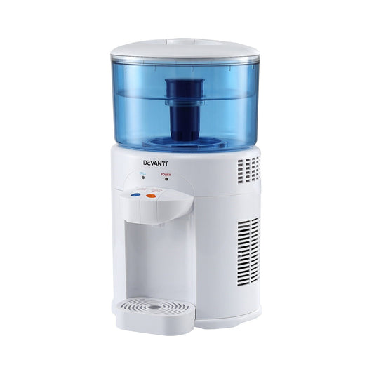 Devanti 5L Water Cooler Dispenser 2 Taps Filter Bench Top
