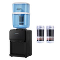 Devanti Water Cooler Dispenser 22L Hot Cold Black Benchtop Filter