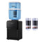 Devanti Water Cooler Dispenser 22L Hot Cold Black Benchtop Filter