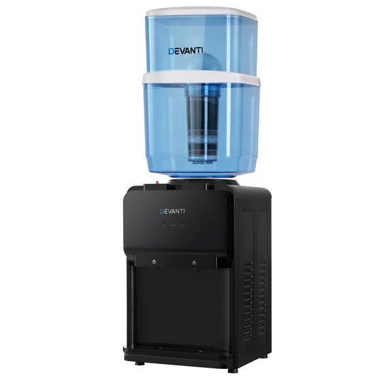 Devanti Water Cooler Dispenser 22L Bench Top Black