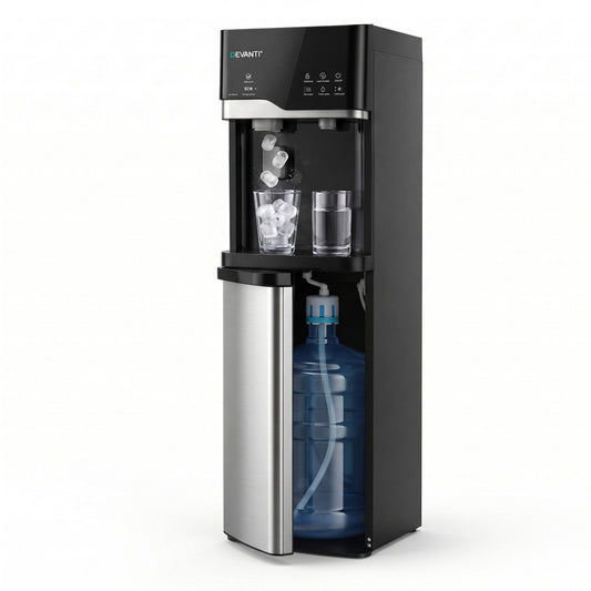Devanti Bottom Loading Water Cooler Dispenser with Ice Maker