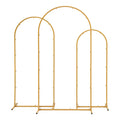 Wedding Arch Stand Set 3 Gold Metal Frame Balloon Decoration