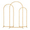 Wedding Arch Stand Set 3 Gold Metal Frame Balloon Decoration