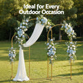 Wedding Arch Stand Set 3 Gold Metal Frame Balloon Decoration
