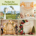 Wedding Arch Stand Set 3 Gold Metal Frame Balloon Decoration