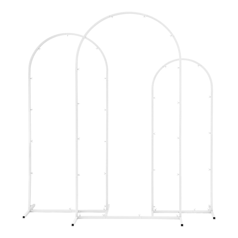 Wedding Arch Stand Set 3 Metal White Frame Balloon Arch Party Decoration