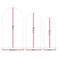 Wedding Arch Stand Set 3 Metal White Frame Balloon Arch Party Decoration