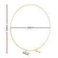 2M Round Backdrop Stand Wedding Party Flower Balloon Display