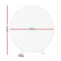 2M Round Backdrop Stand Wedding Background Decoration Party