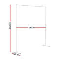 Backdrop Stand 2M Wedding Background Display White Flower Balloon