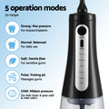 Devanti Cordless Water Flosser Oral Irrigator Black