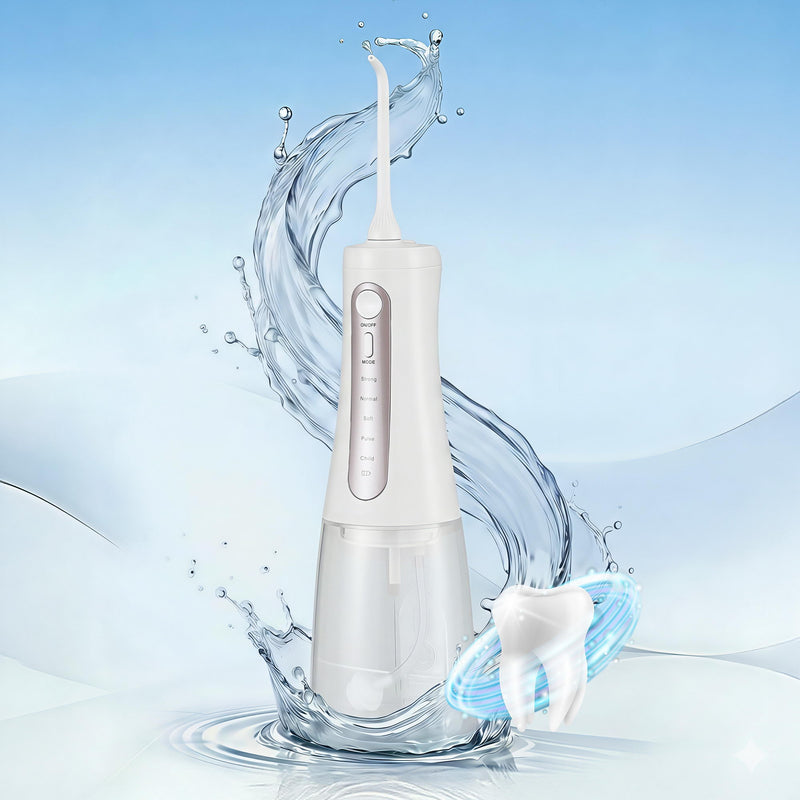 Devanti Cordless Water Flosser Oral Irrigator Teeth Cleaner White