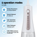 Devanti Cordless Water Flosser Oral Irrigator Teeth Cleaner White