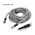 Giantz 30M Stainless Steel Water Hose with Spray Nozzle