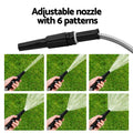 Giantz 30M Stainless Steel Water Hose with Spray Nozzle
