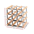 Artiss Wine Rack 12 Bottle Wood Storage Holder Stand