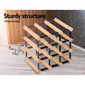 Artiss Wine Rack 12 Bottle Wood Storage Holder Stand