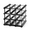 Artiss Wine Rack 12 Bottle Black Metal Storage Stand