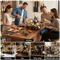 Artiss Metal Wine Rack 12 Bottle Black No Assembly