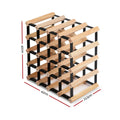 Artiss Wine Rack 20 Bottle Black Metal Storage