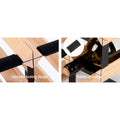Artiss Wine Rack 20 Bottle Black Metal Storage