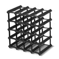 Artiss Wine Rack 20 Bottle Black Storage Holder
