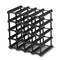 Artiss Wine Rack 20 Bottle Black Storage Holder