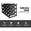 Artiss Wine Rack 20 Bottle Black Storage Holder