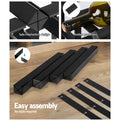 Artiss Wine Rack 20 Bottle Black Storage Holder