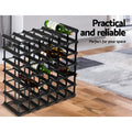 Artiss Wine Rack 42 Bottle Black Storage Display