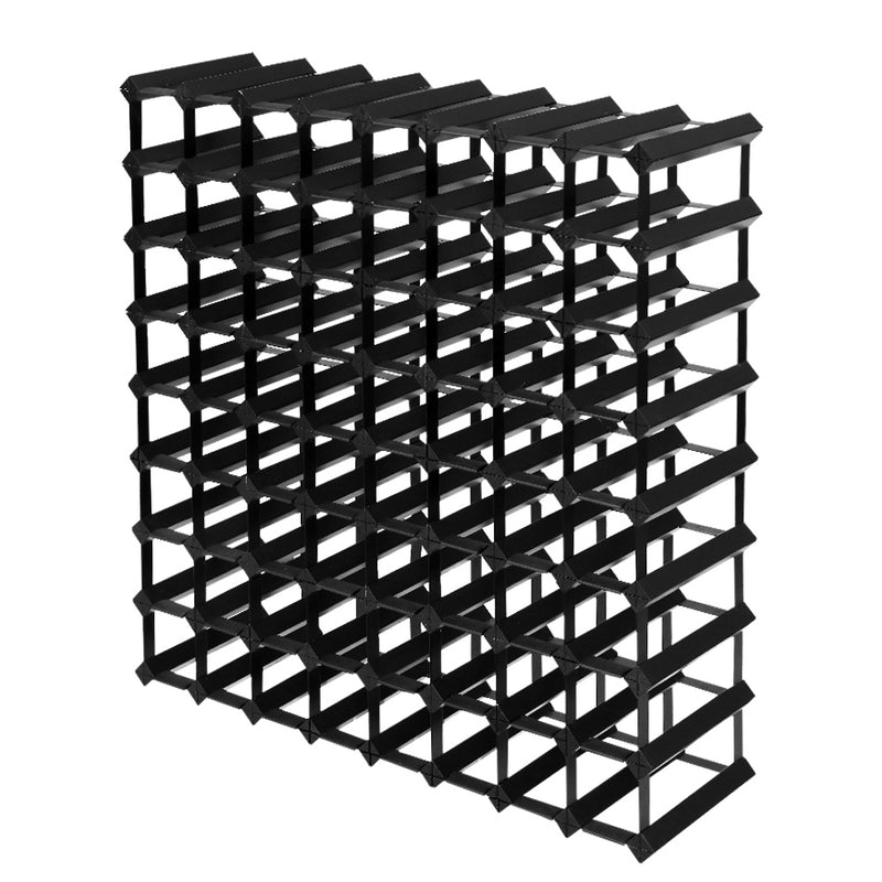 Artiss Wine Rack 72 Bottle Black Storage Cabinet