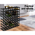 Artiss Wine Rack 72 Bottle Black Storage Cabinet