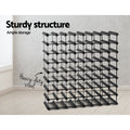 Artiss Wine Rack 72 Bottle Black Storage Cabinet