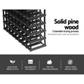 Artiss Wine Rack 72 Bottle Black Storage Cabinet