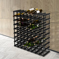Artiss Wine Rack 72 Bottle Black Storage Cabinet