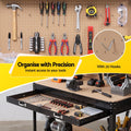 Giantz 120cm Workbench Pegboard Work Table 20 Hooks
