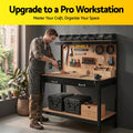 Giantz 120cm Workbench Pegboard Work Table 20 Hooks