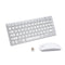 Wireless Keyboard Mouse Combo Bluetooth 78 Keys White PC Laptop