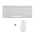 Wireless Keyboard Mouse Combo Bluetooth 78 Keys White PC Laptop
