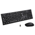Wireless Keyboard Mouse Combo Bluetooth 104 Keys Black PC Laptop