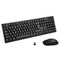 Wireless Keyboard Mouse Combo Bluetooth 104 Keys Black PC Laptop