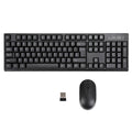 Wireless Keyboard Mouse Combo Bluetooth 104 Keys Black PC Laptop