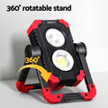 Giantz LED Work Light Rechargeable USB Cordless Torch Rotating Folding
