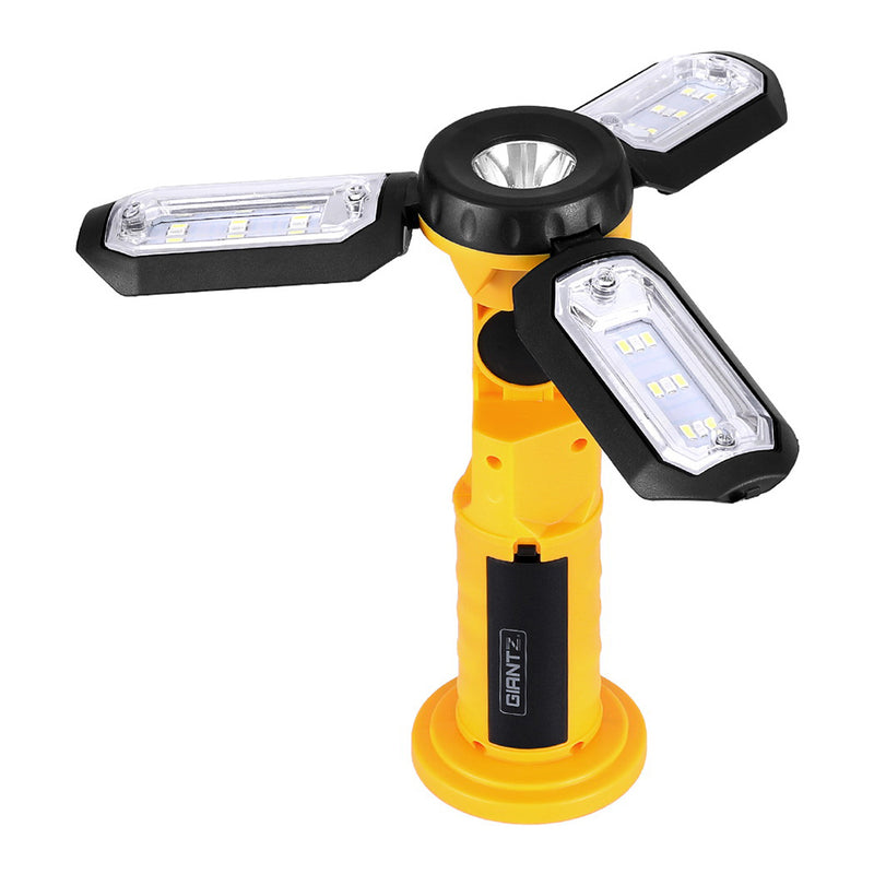 Giantz LED Work Light Rechargeable USB Cordless Hook Folding