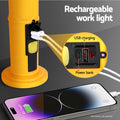 Giantz LED Work Light Rechargeable USB Cordless Hook Folding